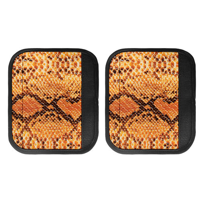 Orange Snakeskin Print Handle Covers