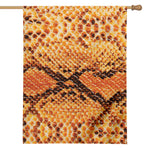 Orange Snakeskin Print House Flag
