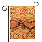 Orange Snakeskin Print House Flag