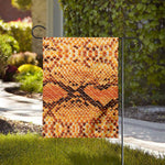 Orange Snakeskin Print House Flag