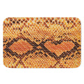 Orange Snakeskin Print Indoor Door Mat