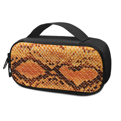 Orange Snakeskin Print Insulin Cooler Travel Case
