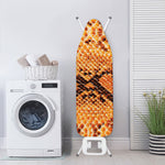Orange Snakeskin Print Ironing Board Cover