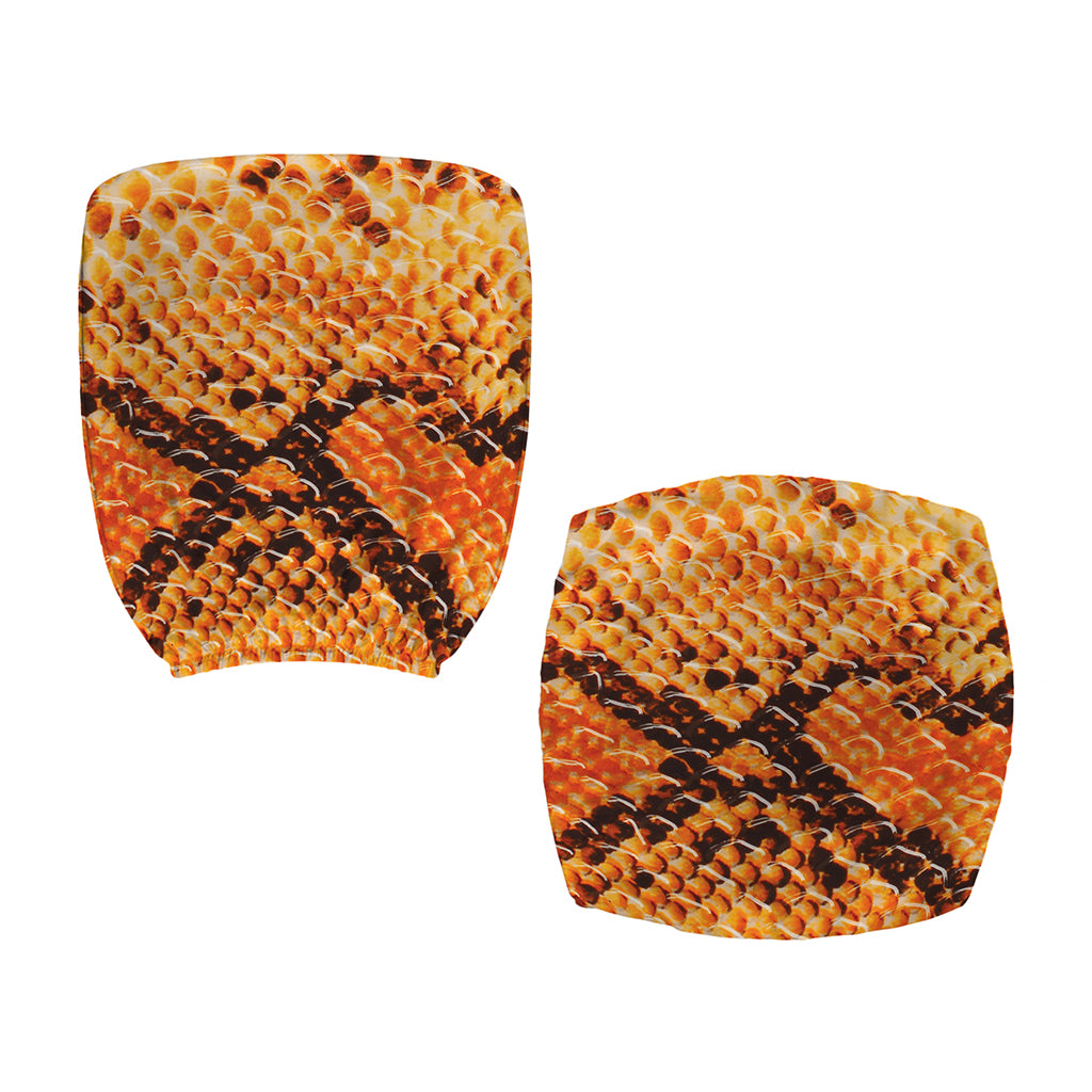 Orange Snakeskin Print Office Chair Cover