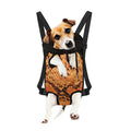 Orange Snakeskin Print Pet Carrier Backpack