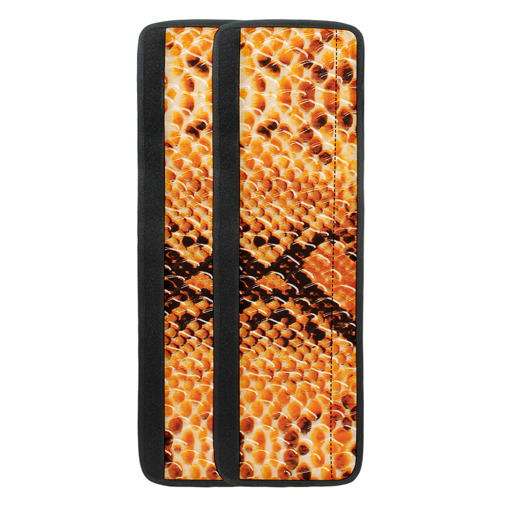 Orange Snakeskin Print Refrigerator Handle Covers