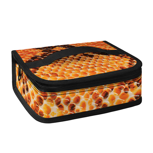 Orange Snakeskin Print Small Lunch Bag