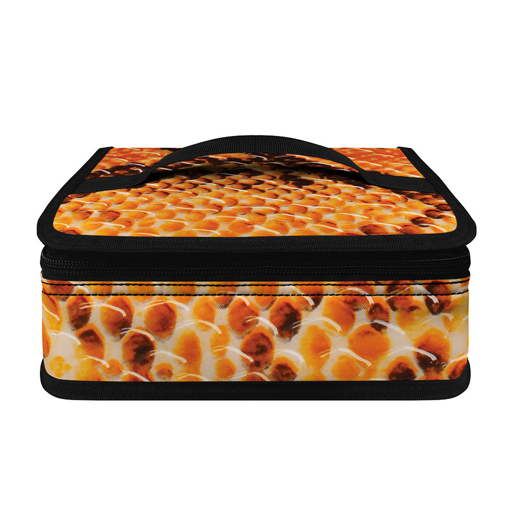 Orange Snakeskin Print Small Lunch Bag