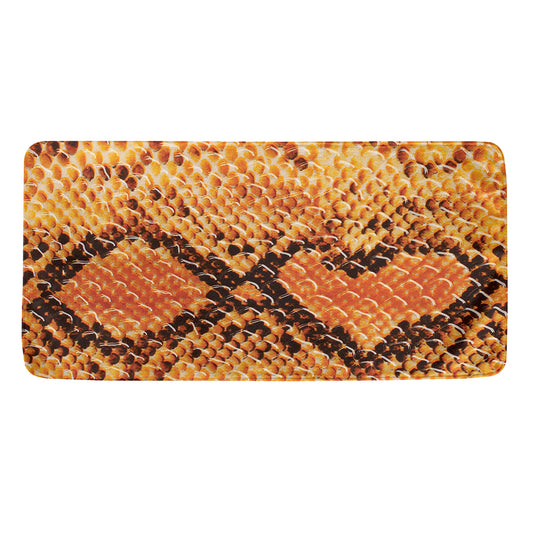 Orange Snakeskin Print Towel