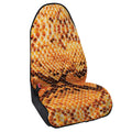 Orange Snakeskin Print Waterproof Car Seat Cover
