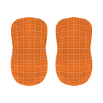 Orange Tattersall Pattern Print Bar Stool Covers