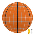 Orange Tattersall Pattern Print Basketball