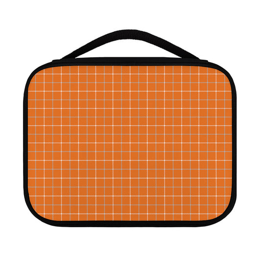Orange Tattersall Pattern Print Classic Bible Case