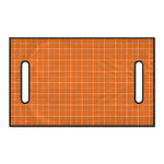 Orange Tattersall Pattern Print Golf Cart Seat Cover