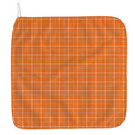 Orange Tattersall Pattern Print Hand Towel