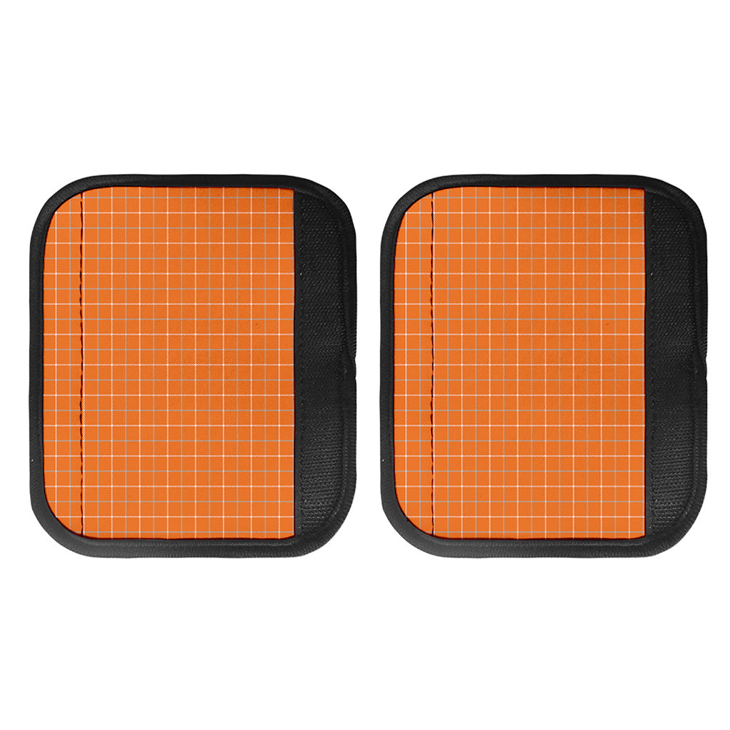 Orange Tattersall Pattern Print Handle Covers