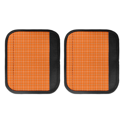 Orange Tattersall Pattern Print Handle Covers