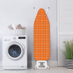 Orange Tattersall Pattern Print Ironing Board Cover