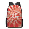 Orange Tie Dye Print 17 Inch Backpack