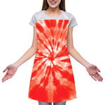 Orange Tie Dye Print Adjustable Apron