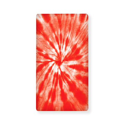 Orange Tie Dye Print Baby Crib Sheet