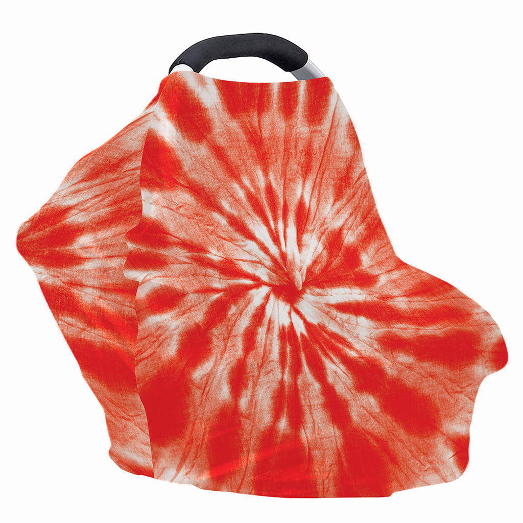 Orange Tie Dye Print Baby Seat Cover