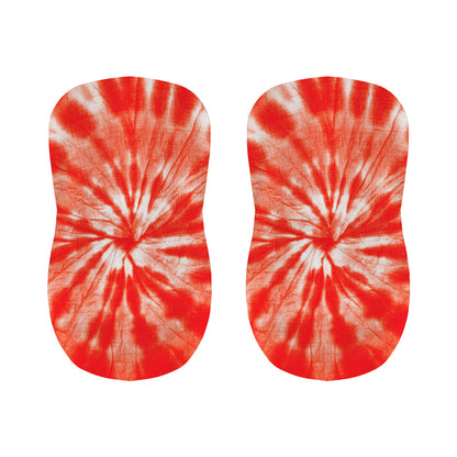 Orange Tie Dye Print Bar Stool Covers