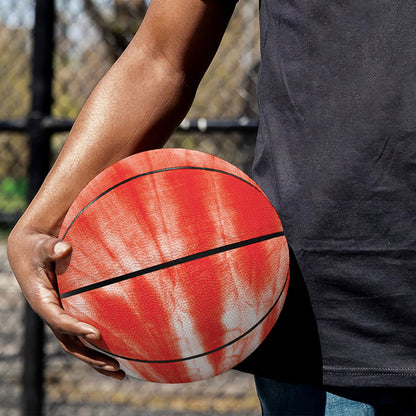 Orange Tie Dye Print Basketball