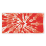 Orange Tie Dye Print Beach Towel