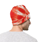 Orange Tie Dye Print Beanie