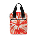 Orange Tie Dye Print Bible Tote Bag