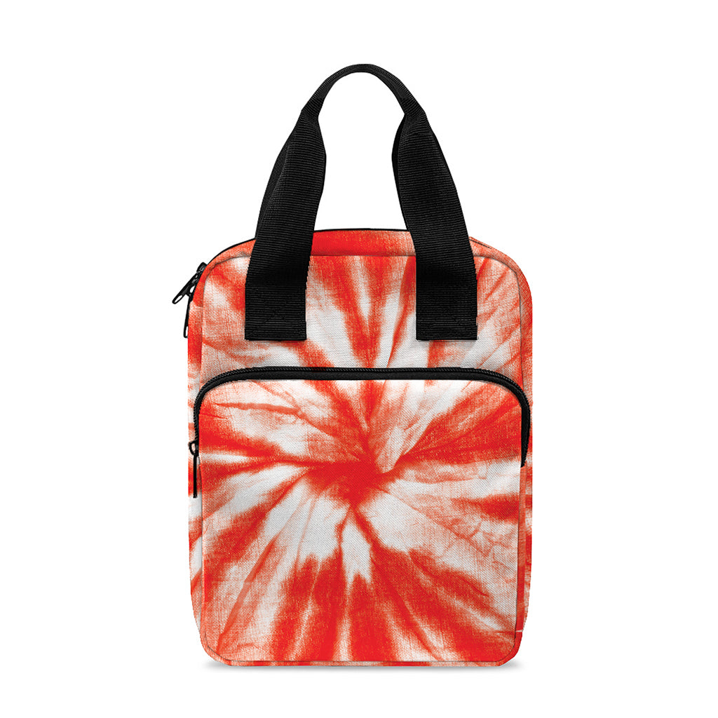 Orange Tie Dye Print Bible Tote Bag