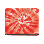 Orange Tie Dye Print Bifold Wallet