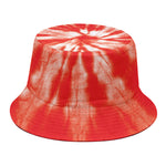Orange Tie Dye Print Bucket Hat