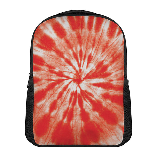 Orange Tie Dye Print Casual Backpack