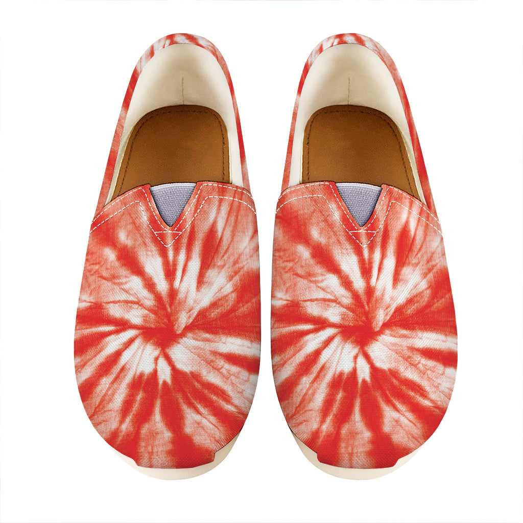 Orange Tie Dye Print Casual Shoes