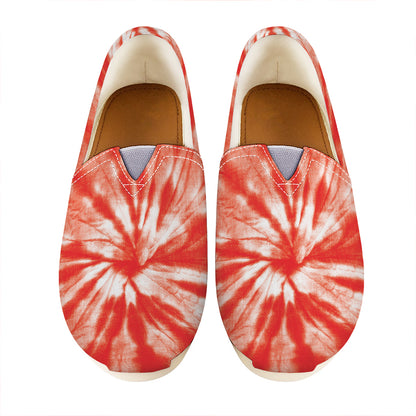 Orange Tie Dye Print Casual Shoes