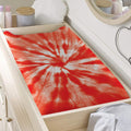 Orange Tie Dye Print Changing Pad Cover