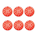 Orange Tie Dye Print Coaster Set