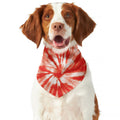 Orange Tie Dye Print Dog Bandana