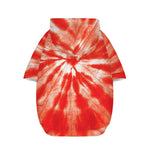 Orange Tie Dye Print Dog Zip Up Hoodie