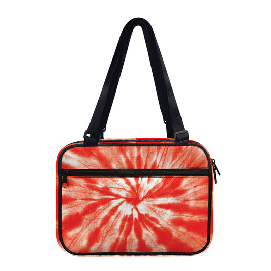 Orange Tie Dye Print Double Strap Bible Bag