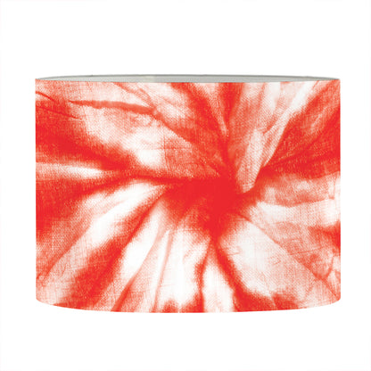 Orange Tie Dye Print Drum Lamp Shade