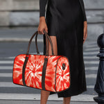 Orange Tie Dye Print Duffle Bag