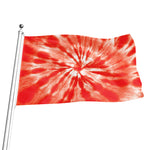 Orange Tie Dye Print Flag