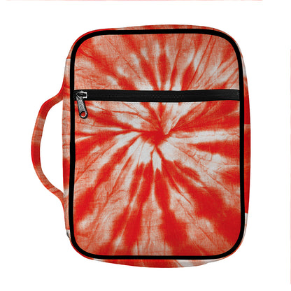 Orange Tie Dye Print Front Pocket Bible Bag