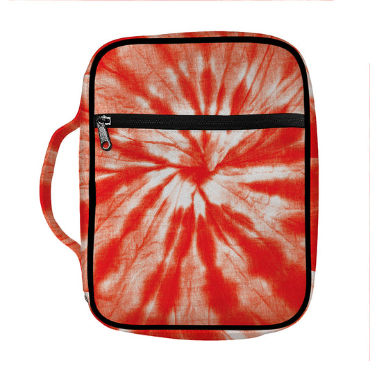 Orange Tie Dye Print Front Pocket Bible Bag