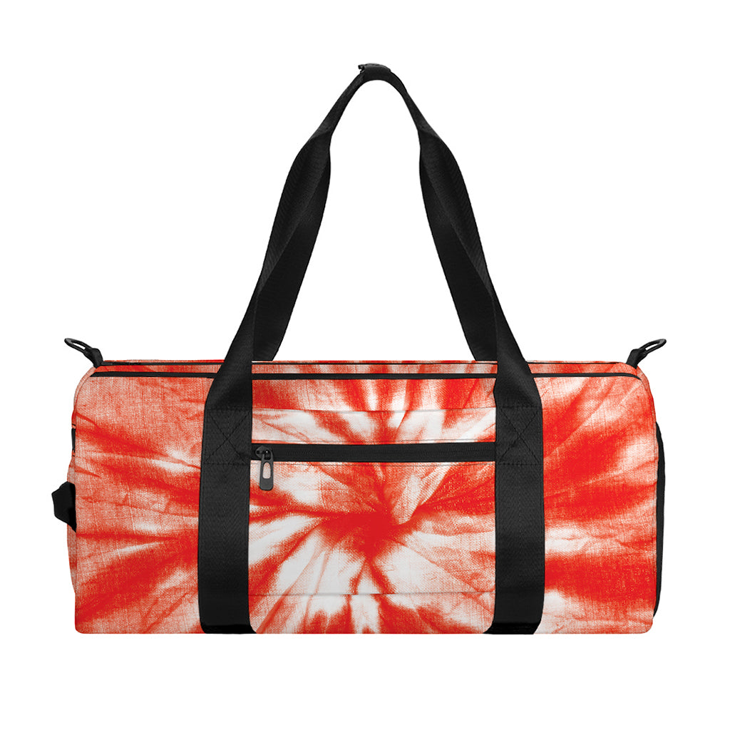 Orange Tie Dye Print Gym Bag