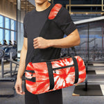 Orange Tie Dye Print Gym Bag