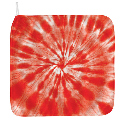 Orange Tie Dye Print Hand Towel